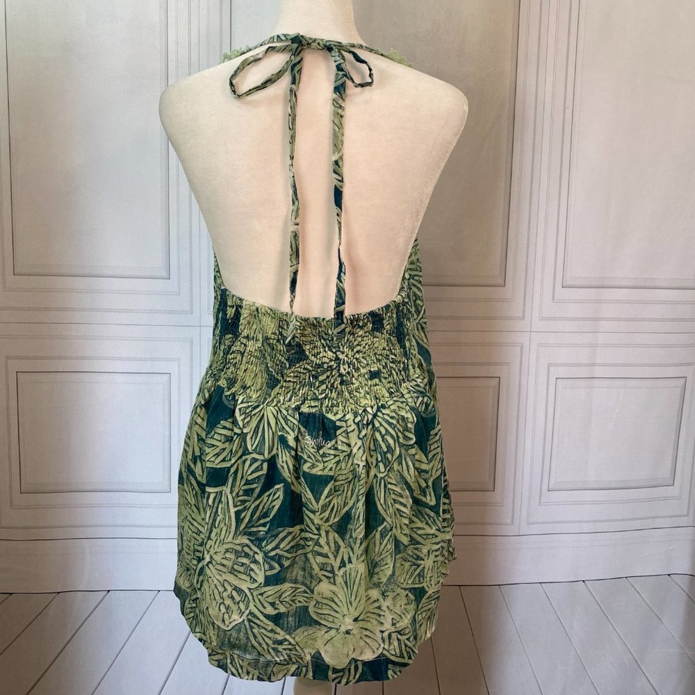 Honolua Wahine Tropical Halter Top Medium - Picture 5 of 9